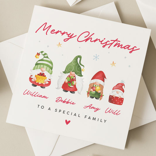 Christmas Card For Friend, Merry Christmas Card Neighbour, Gonk Christmas Card for Them, Family Christmas Card, Simple Christmas Card