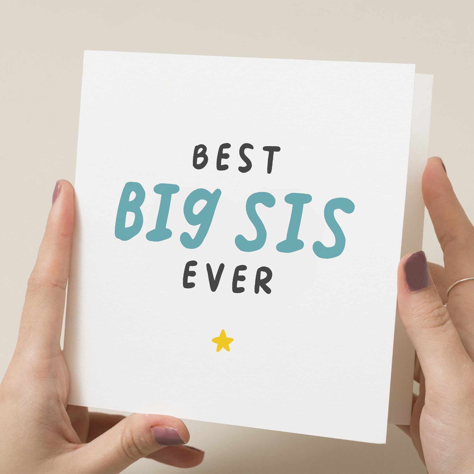 Big Sister Birthday Card, Birthday Card For Sister, Happy Birthday Sister Card, Best Big Sister Card, Special Birthday Card, For Sis