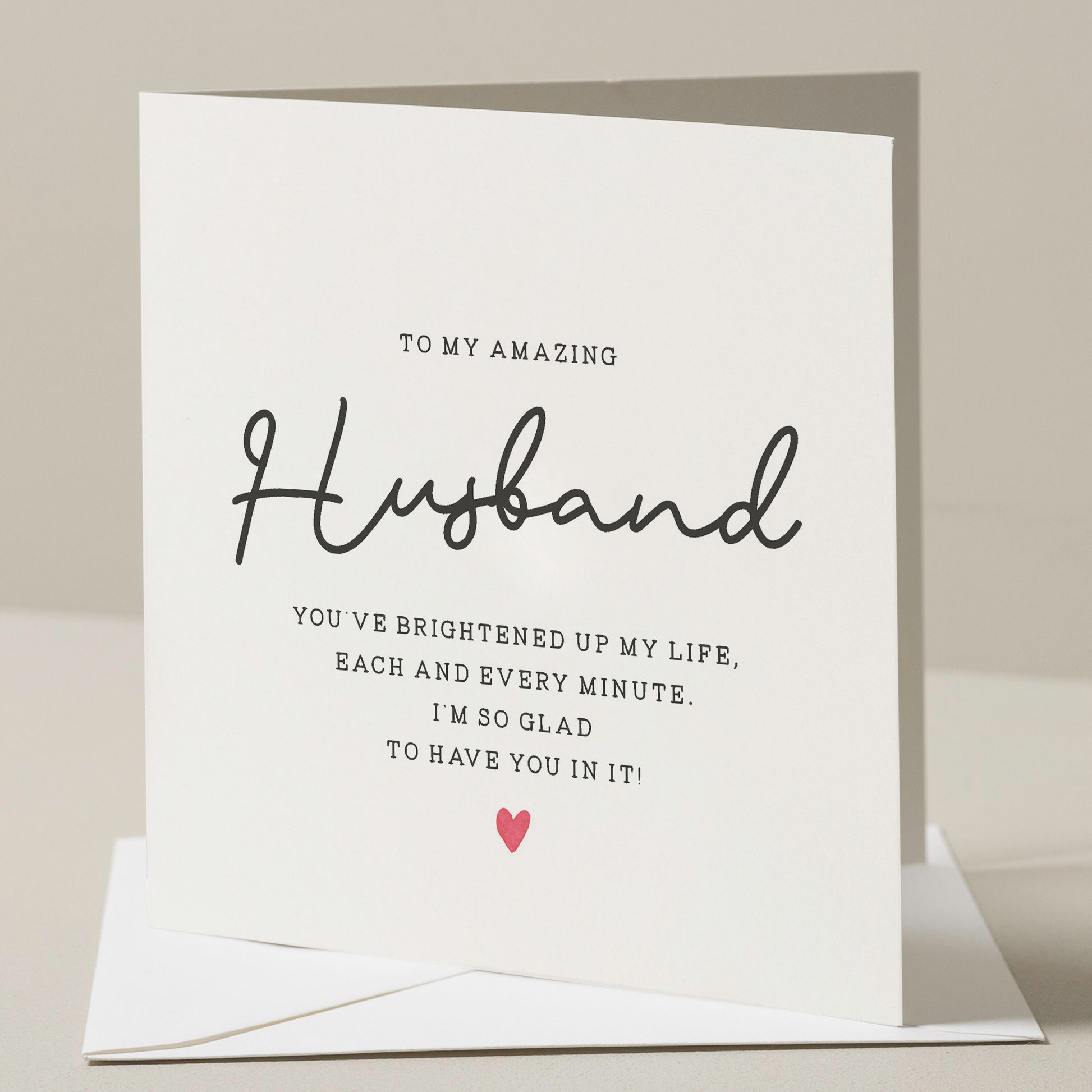 Husband Birthday Card, Poem Card For Husband, Romantic Card For Husband, Birthday Gift For Him, Happy Birthday Husband, Card For Him