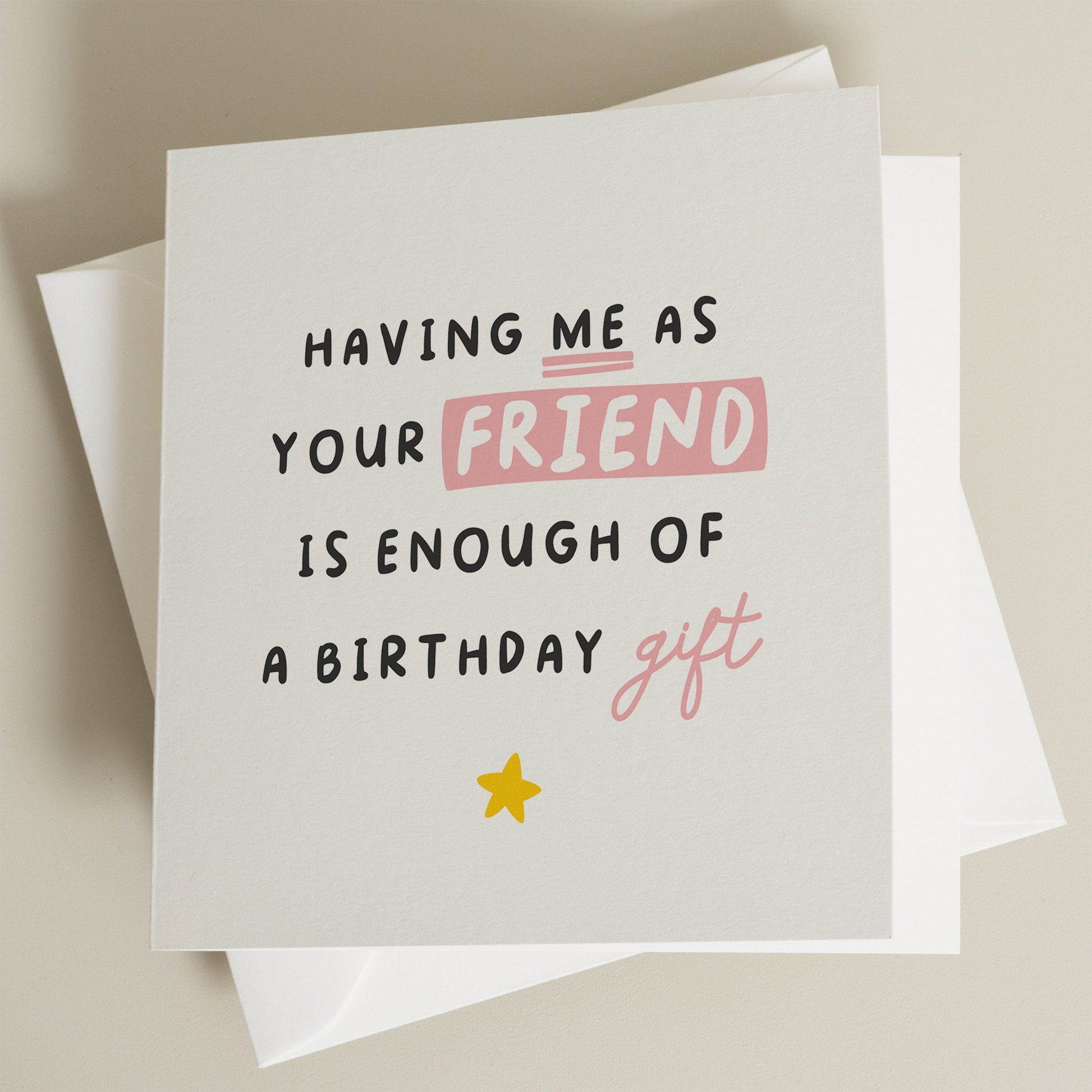 Birthday Card For Friend, Funny Friend Birthday Card, Joke Card For Friend, Friend Birthday Card, Funny Card For Her, For Friend