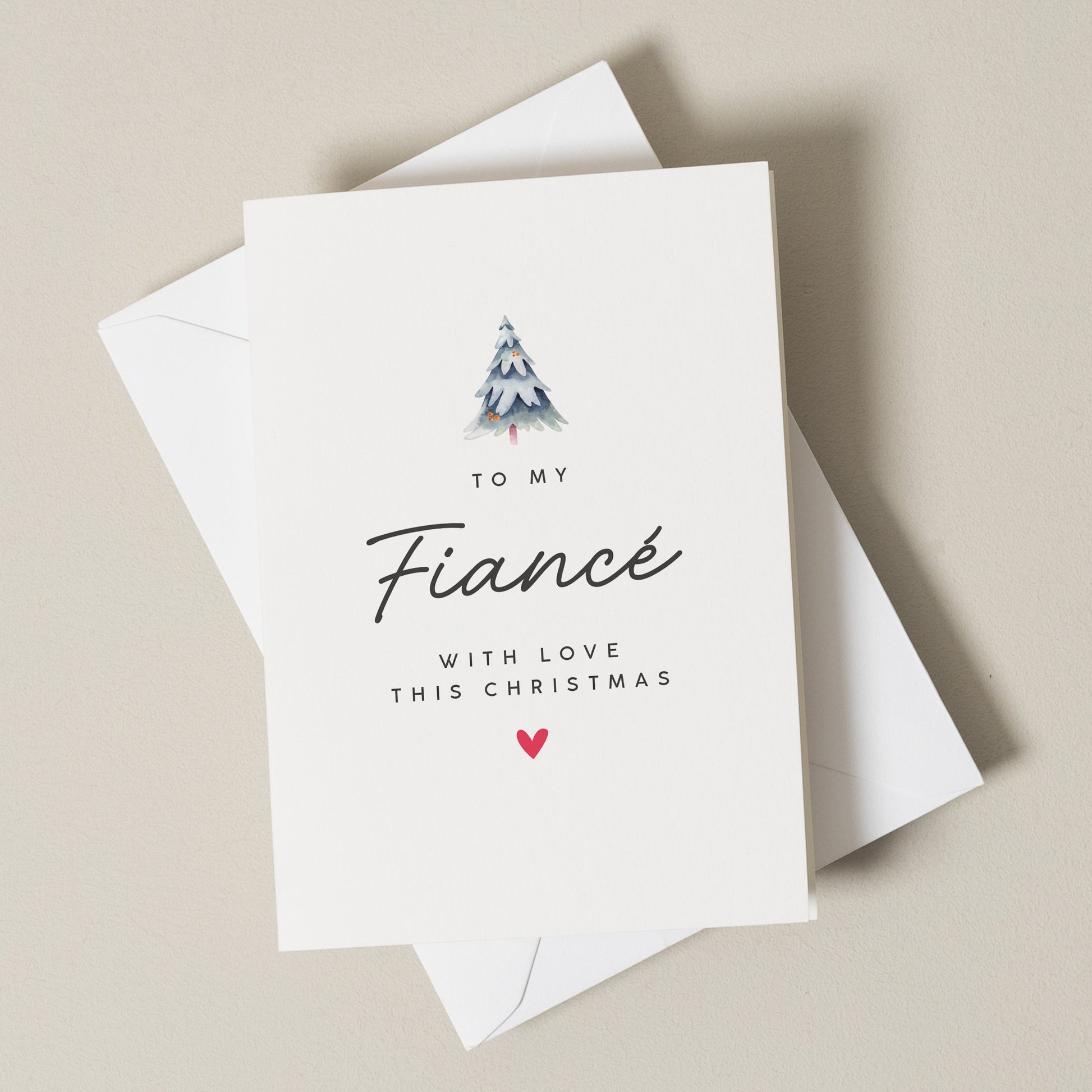 Fiancé Christmas Card, Christmas Gift For Fiance, Romantic Christmas Card, Christmas Card To Partner, Xmas Card For Him