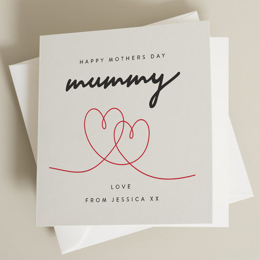 Heart Mothers Day, Happy Mothers Day Mummy, Heart Mothers Day Card, Mummys Day Card, Mothers Day Card From Child, Amazing Mummy Card MD028