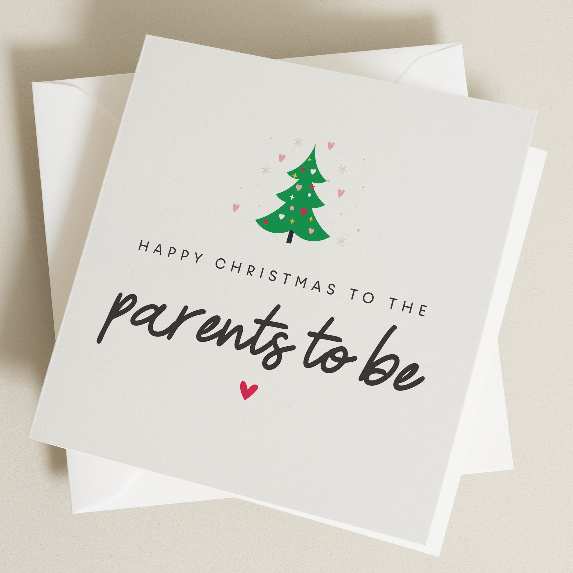 Parents To Be Christmas Card, Mummy To Be Christmas Card, Daddy To Be Christmas Card, Baby Bump Christmas Card, Baby Bump First Christmas