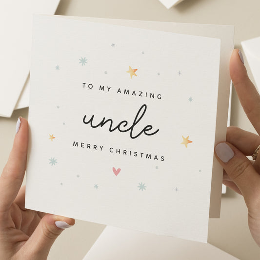 Christmas Card Uncle, Uncle Christmas Card, Christmas Card For Uncle, Christmas Uncle Card, Xmas Gift To Uncle, Special Uncle, For Man