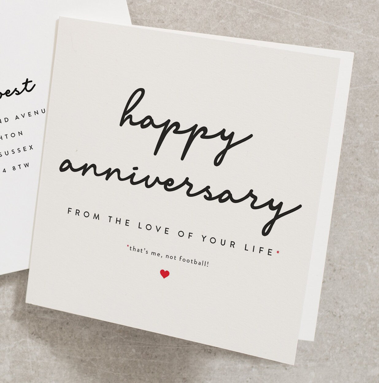 Happy Anniversary To Partner Card, Husband Anniversary Card, Anniversary Card For Boyfriend, Funny Anniversary Card AN024