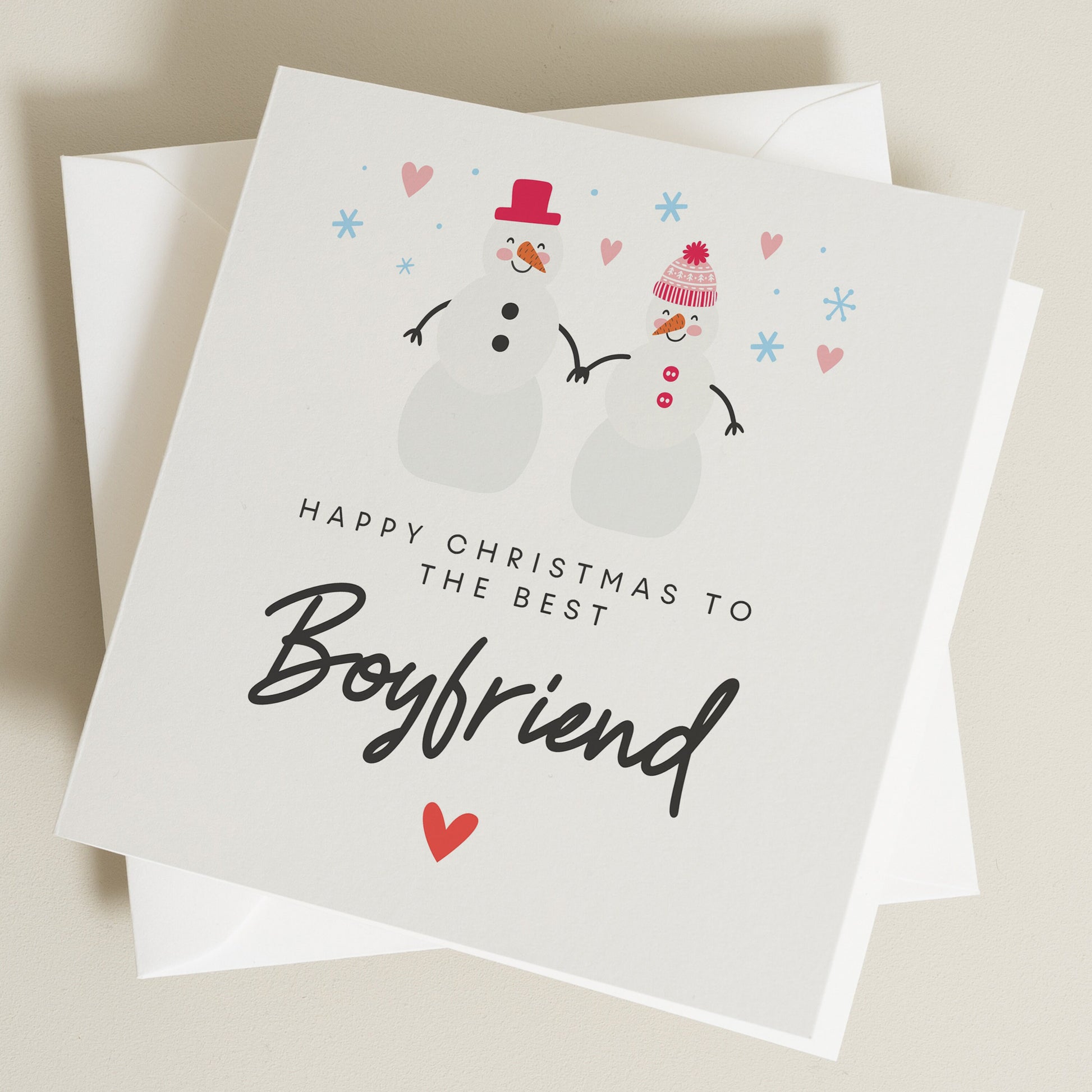 Christmas Card, Boyfriend Christmas Card, Christmas Card For Him or Her, Cute Girlfriend Christmas Card, Romantic Husband Christmas Card