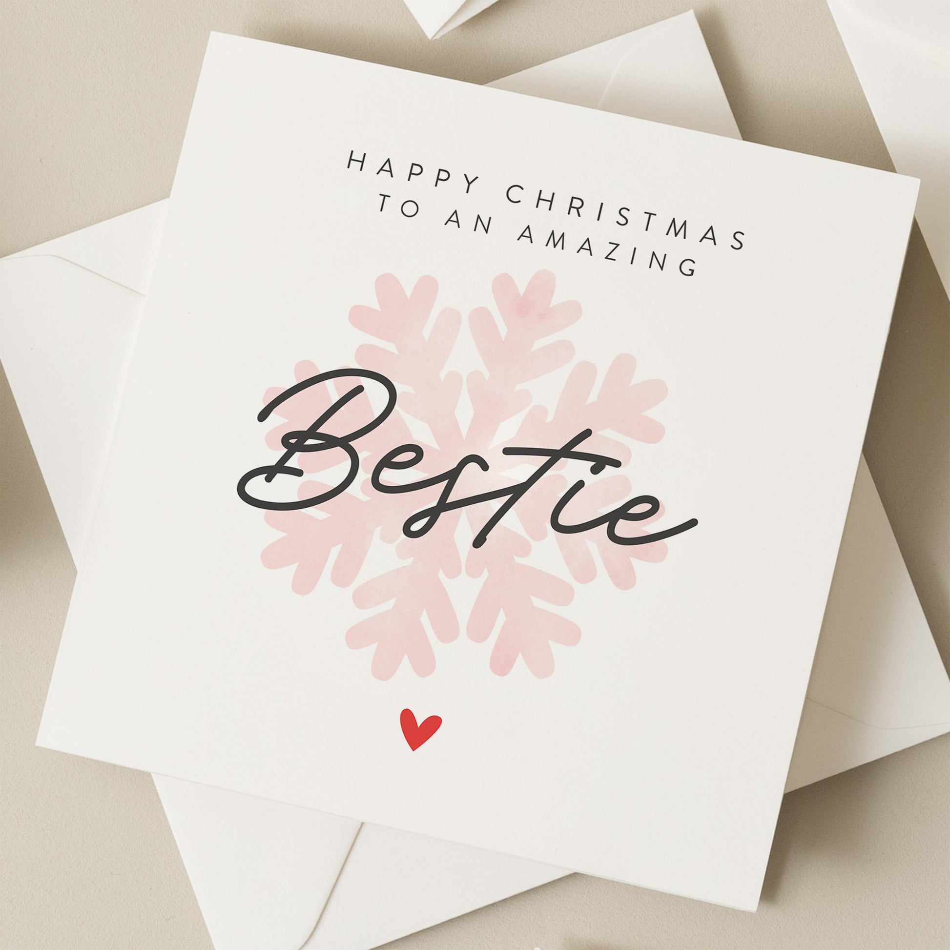 Christmas Card to My Bestie, Best Friend Christmas Card, Gift For Best Friend Christmas, Woman Friend Christmas Card, Xmas Gift, For Her