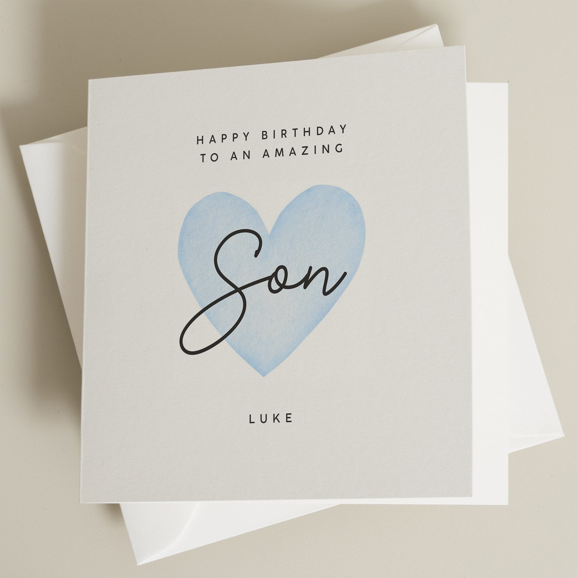 Son Birthday Card, Personalised Birthday Card For Son, Son Birthday Gift, For Him, Happy Birthday Son, The Best Son, Special Son Card