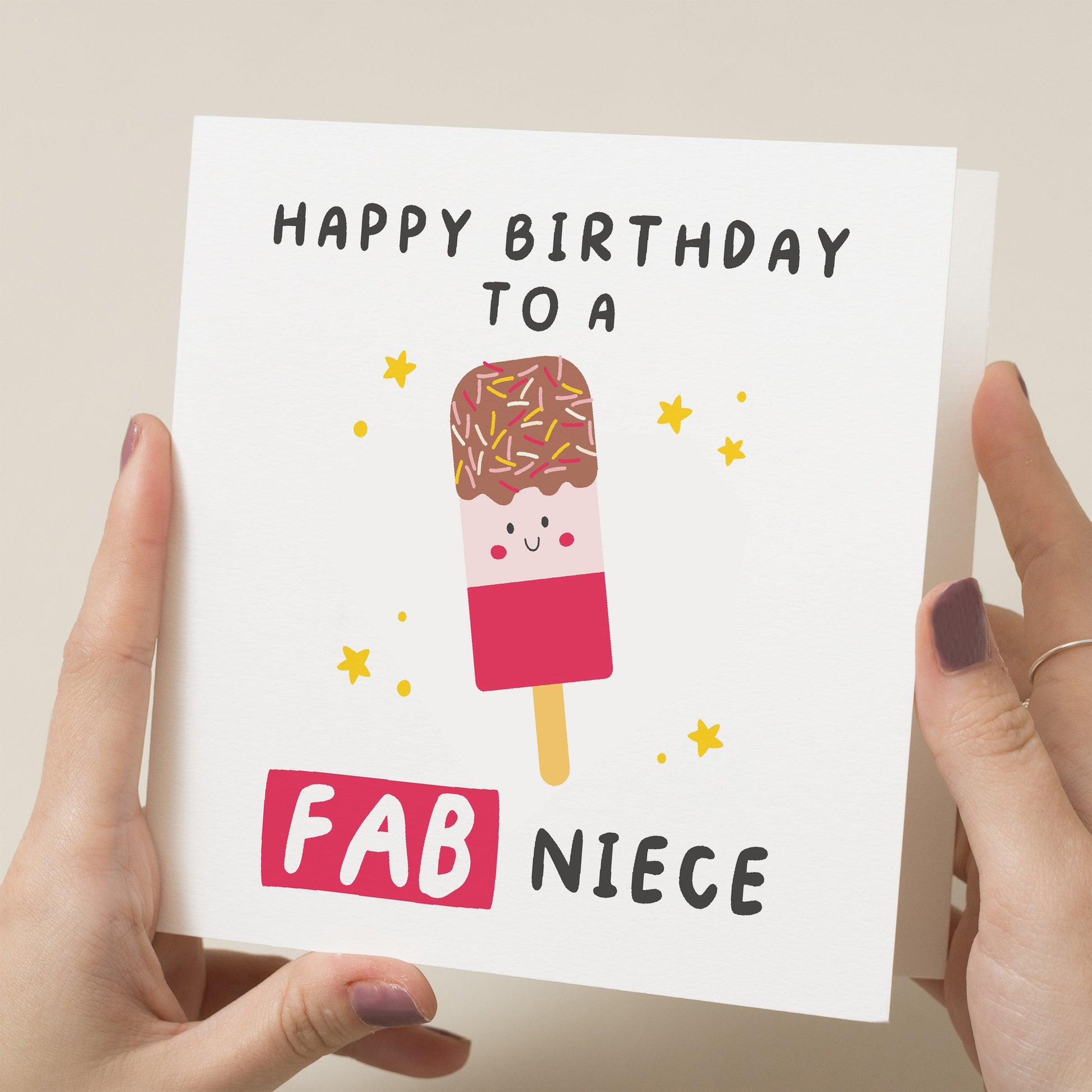 Niece Birthday Card, Happy Birthday Niece Card, Fab Birthday Gift For Her, Birthday Card For Niece, Gift For Her, To Niece