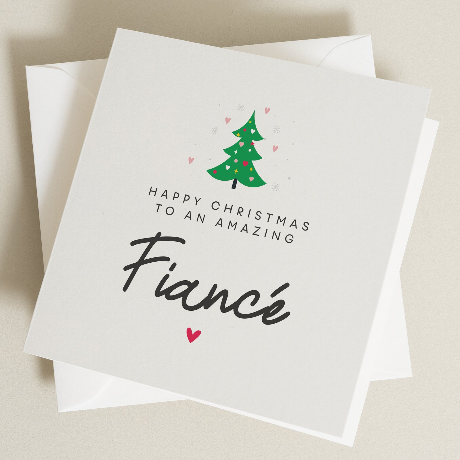 Fiancé Christmas Poem Card, Christmas Fiancé Card, Christmas Card for Future Husband, For Him Christmas Card, To My Fiancé At Christmas