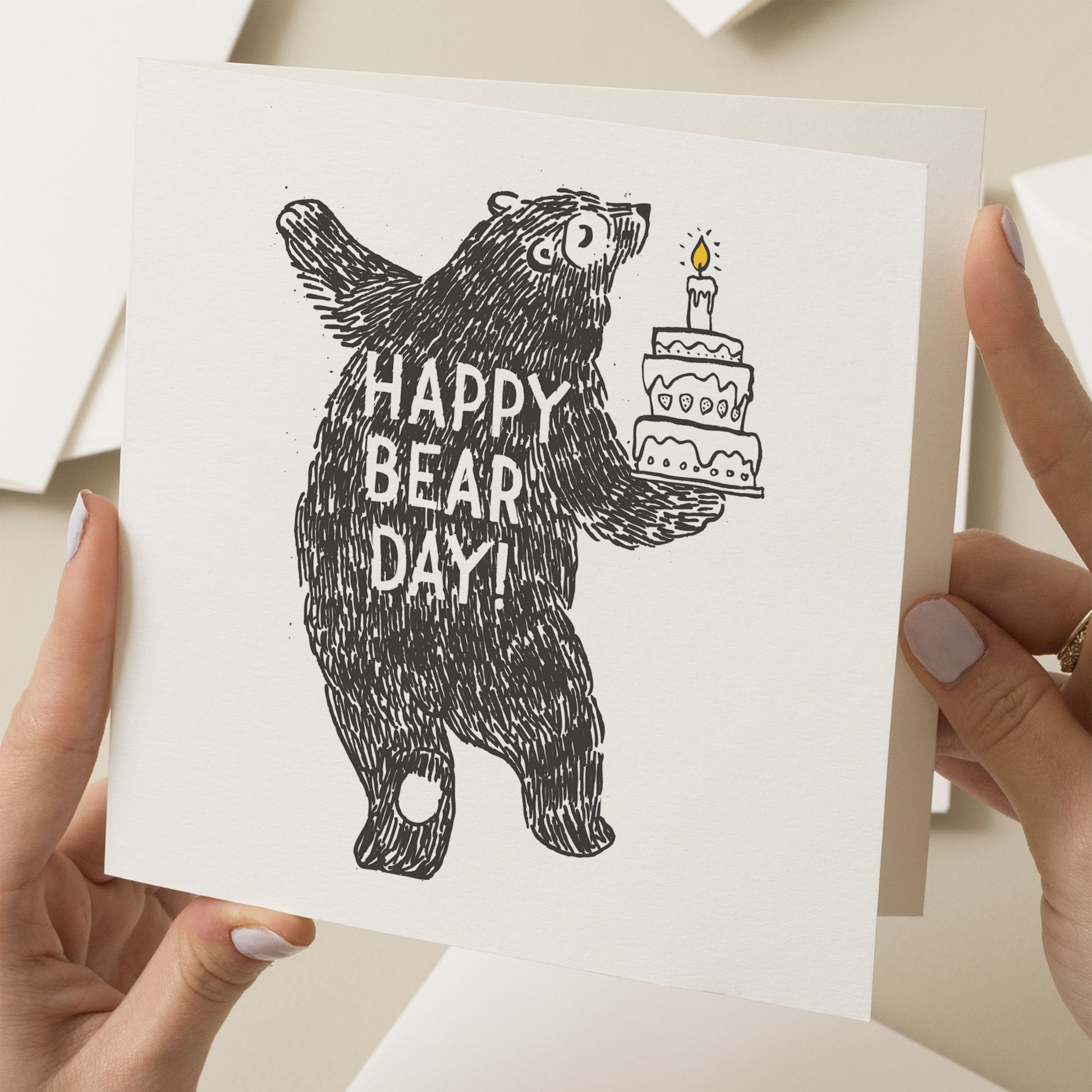 Funny Birthday Card For Him, Brother Birthday Card, Bear Card For Dad or Son or Grandad, Birthday Card For Boyfriend, Best Dad Pun Card