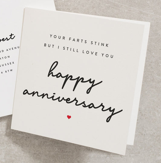 Anniversary Card To Partner, Anniversary Card For Boyfriend, Husband Anniversary Card, Funny Anniversary Card, Anniversary Card To Him AN003