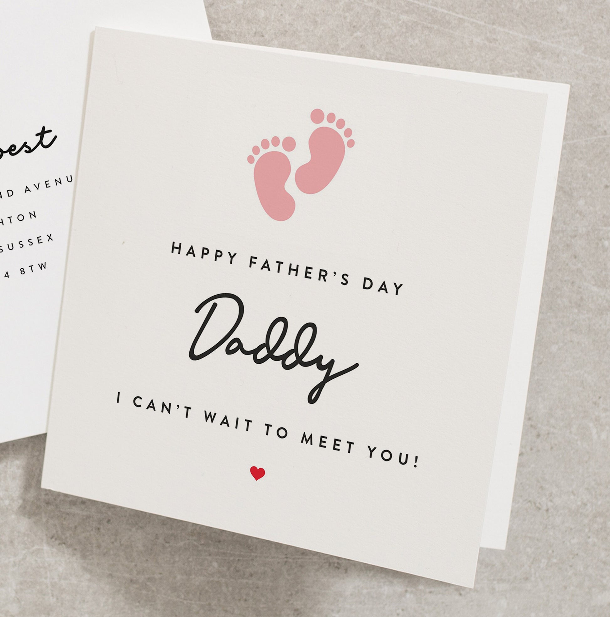 Daddy To Be Father&#39;s Day Card, To My Daddy To Be Card, Father&#39;s Day Card From Bump, Personalised Daddy To Be Card FD199