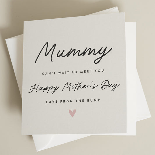 Mummy To Be Card, Mothers Day Card For Mum To Be, From The Bump, Special Mummy to Be Card, First Mothers Day Card, 1st Card For Mothers Day