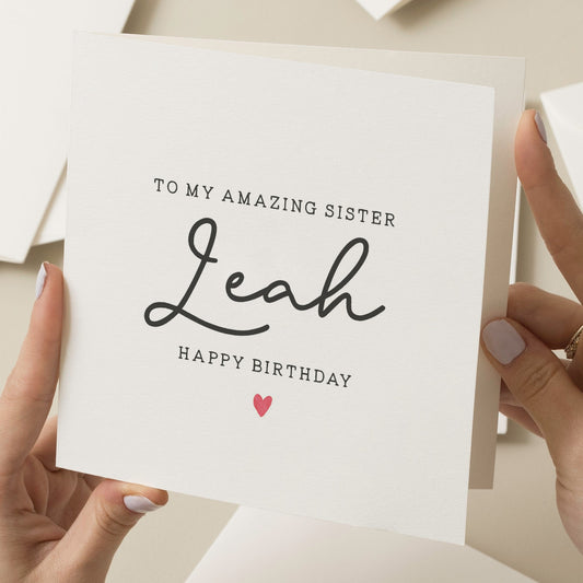 Personalised Sister Birthday Card, Birthday Card For Amazing Sister, Amazing Sister Birthday Card, Birthday Gift For Her, Gift For Sister