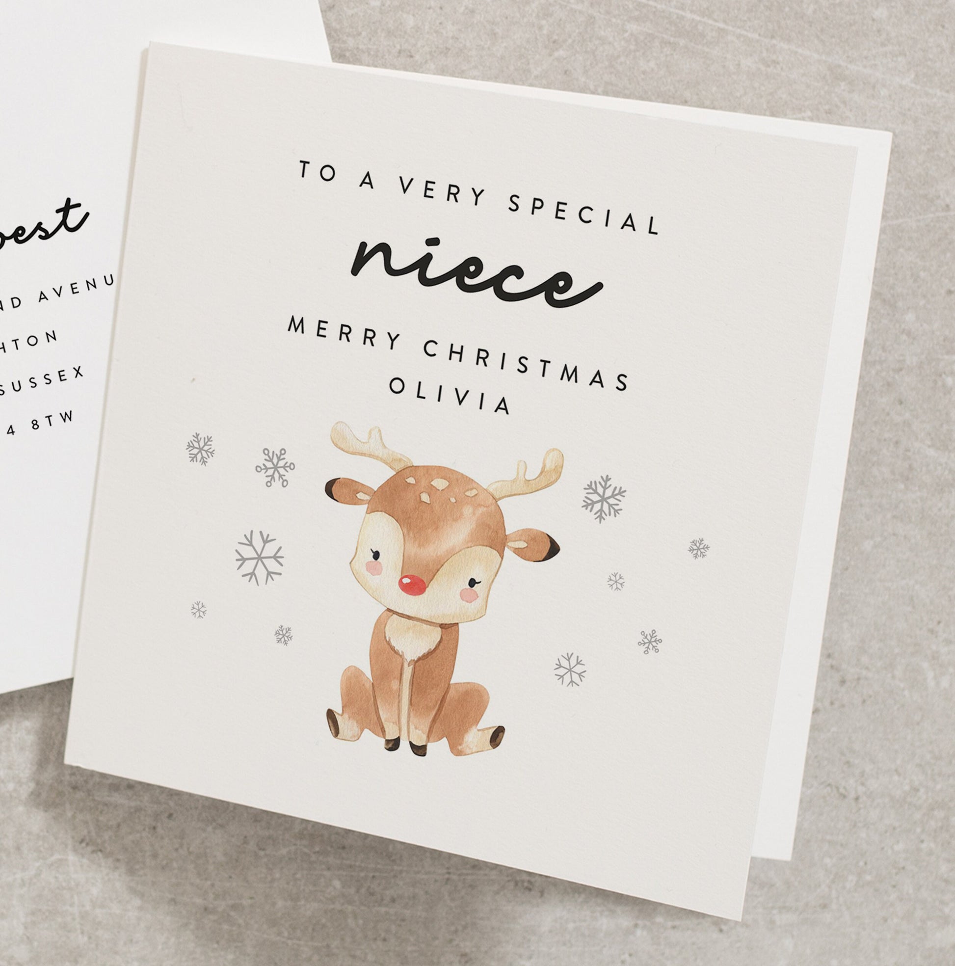 Niece Christmas Card, Personalised Christmas Niece Card, Christmas Niece Card, Special Niece Christmas Card CC665