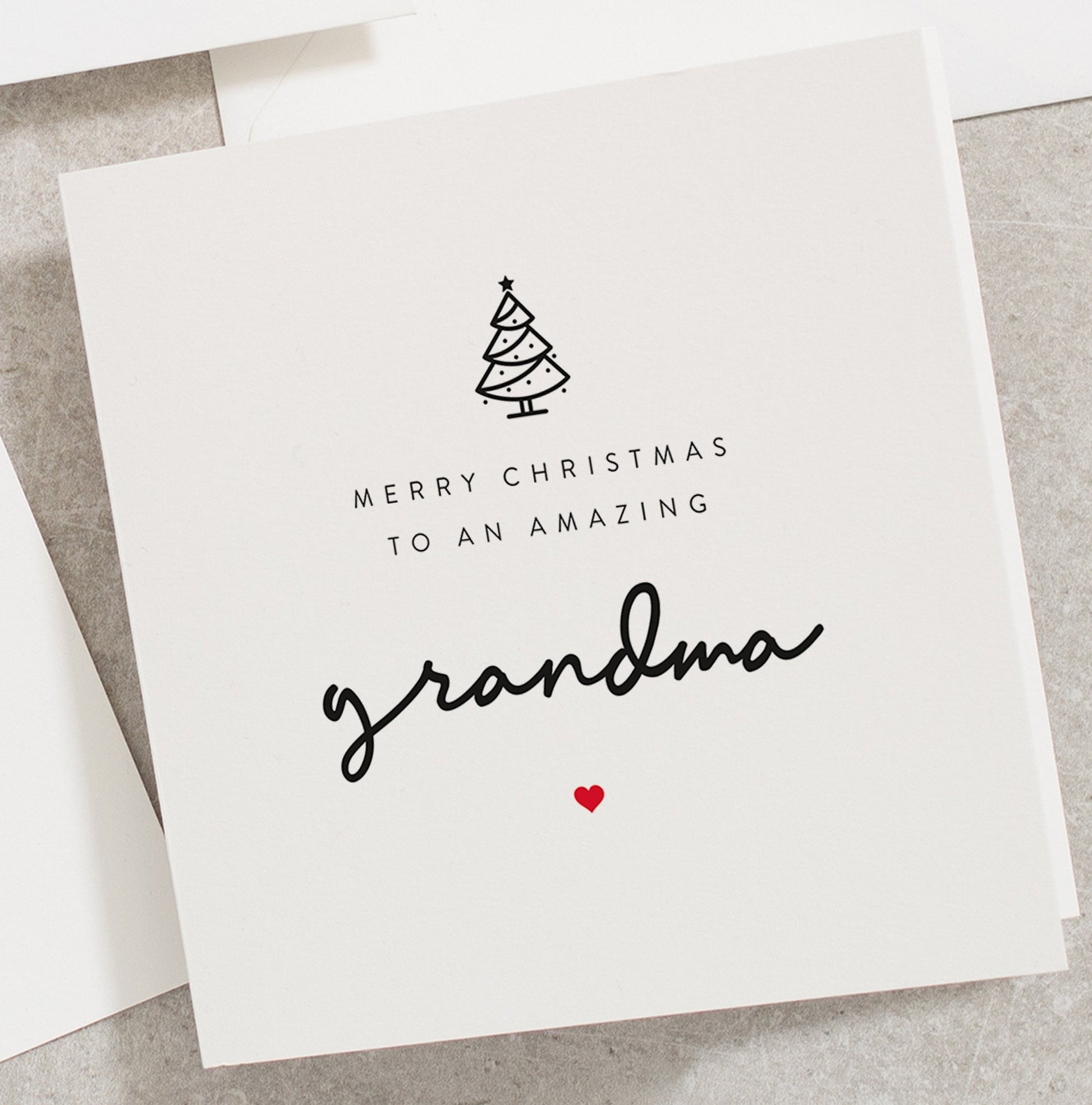 Merry Christmas To An Amazing Grandma, Christmas Card For Grandma, To Grandparents CC022