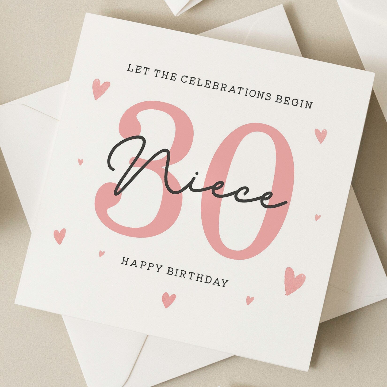 Birthday Niece Card, 30th Birthday Card For Niece, Niece 30th Birthday Gift, Thirtieth Birthday Card For Niece, 30th Milestone Birthday Gift