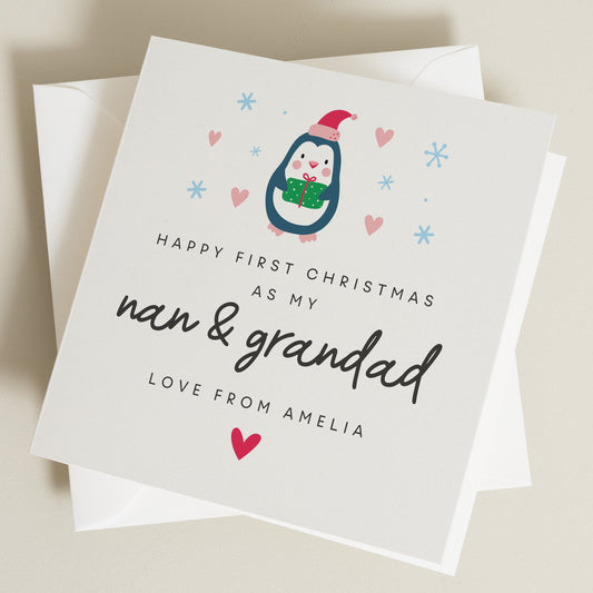 Christmas Card For Grandparents, Nan And Grandad Christmas Card, Nanna and Papa Christmas Card, Christmas Card, Christmas Grand Parents Card