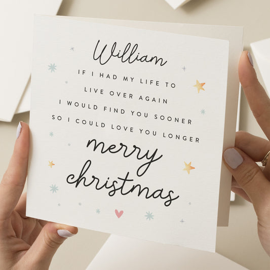 Husband Christmas Card, Custom Christmas Card For Boyfriend, Personalised Wife Christmas Card, Romantic Christmas Card, For Her, Girlfriend