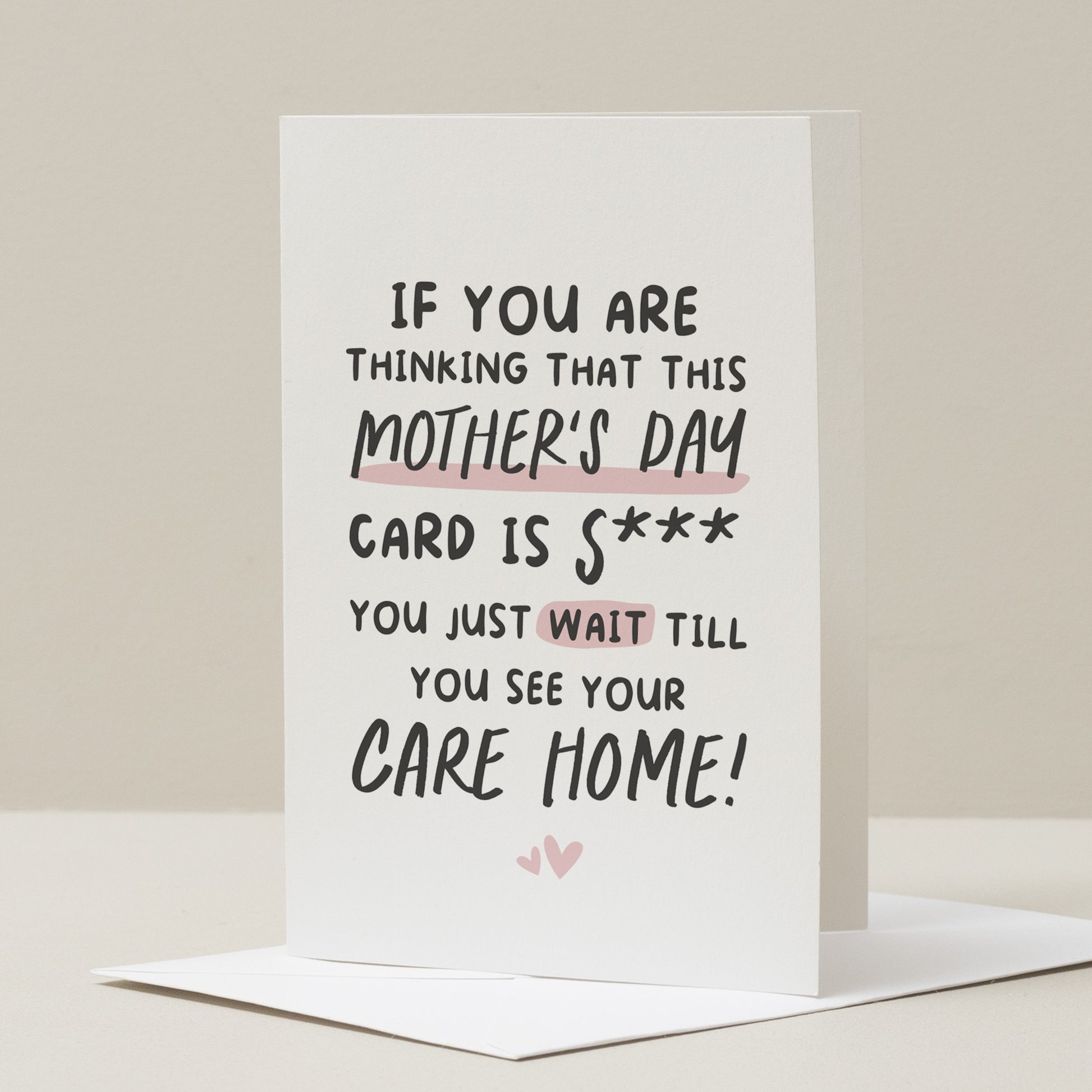 Funny Mothers Day Card, For Mum On Mother&#39;s Day Card, Joke Mothers Day Card For Mum, Card For Mothers Day, Funny Mum Card, Birthday