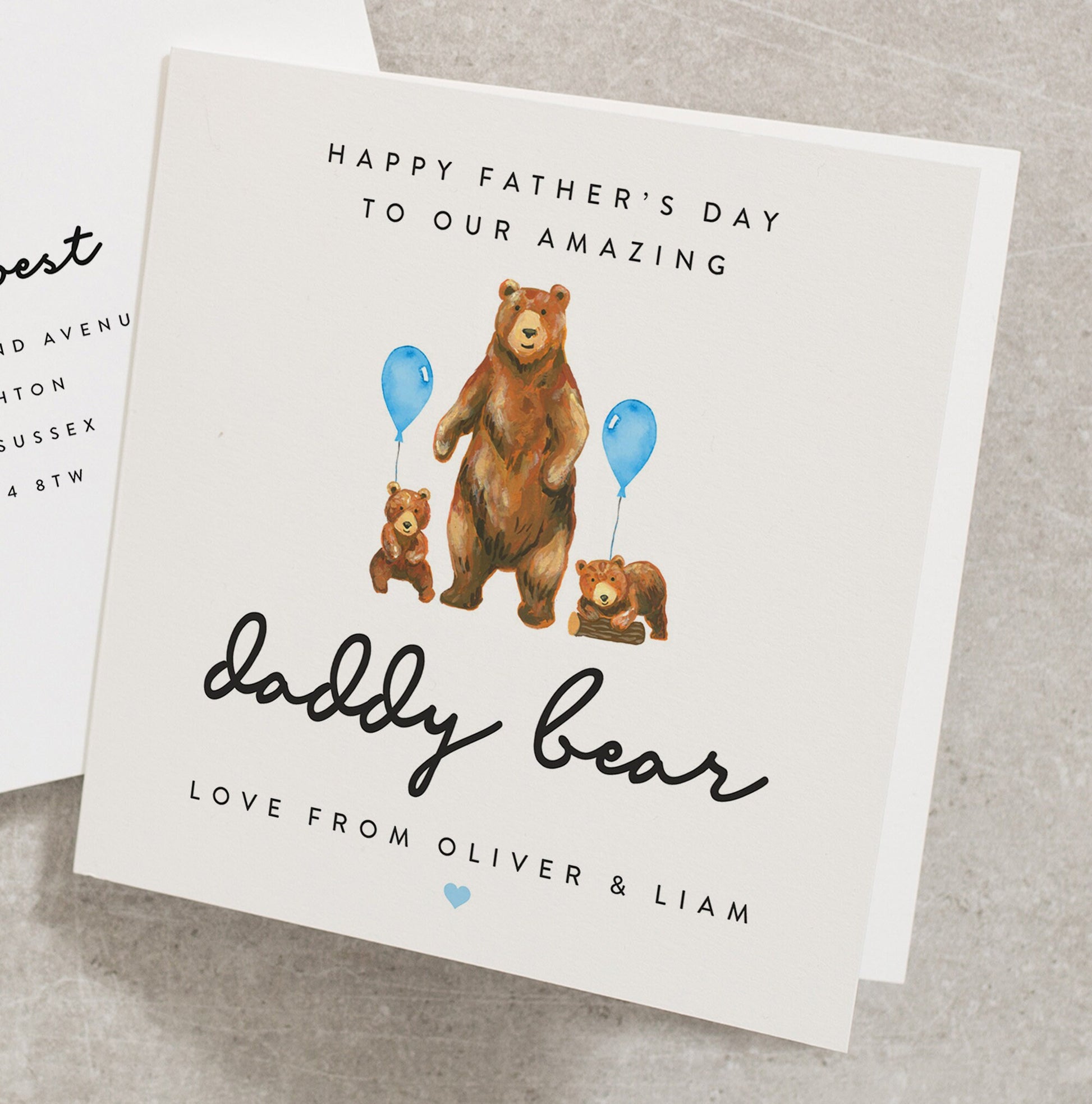 Happy Fathers Day Card For Daddy, Daddy Fathers Day Card, Fathers Day Card For Dad, Personalised Fathers Day Card, Card For Daddy FD138