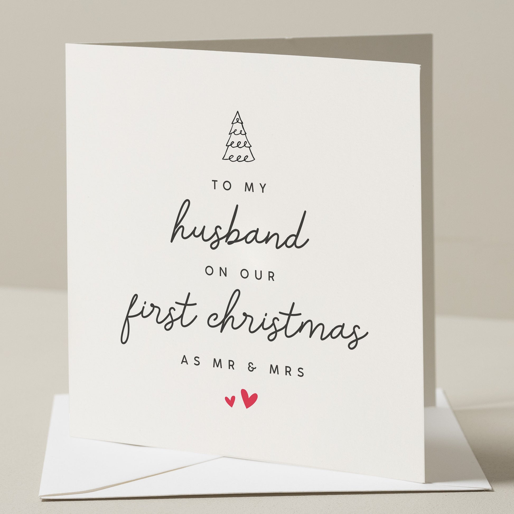 First Christmas As Mr and Mrs, Christmas Card For Husband on First Christmas, To My Husband on Our First Christmas, Husband Christmas Gift