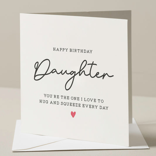 Daughter Birthday Card, Cute Birthday Card For Daughter, Birthday Gift For Daughter, Cute Card For Daughter, Birthday Gift