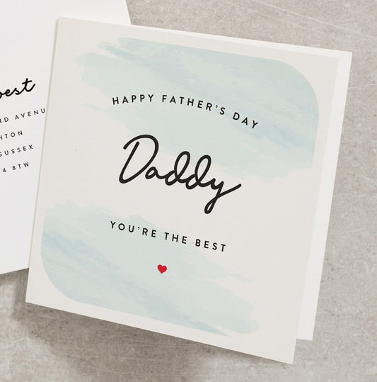 Happy Fathers Day Card, Fathers Day Card, Daddy Fathers Day Card, Happy Fathers Day Card For Daddy, Cute Fathers Day Card FD119