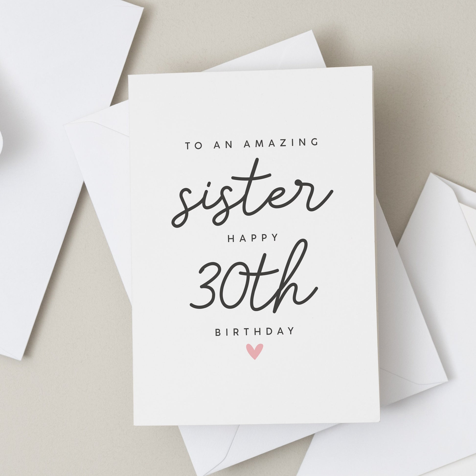 To An Amazing Sister Happy 30th Birthday, Sister 30th Card, Sister 30th Birthday Card, 30th Sister Card, Thirtieth Birthday Card For Sister