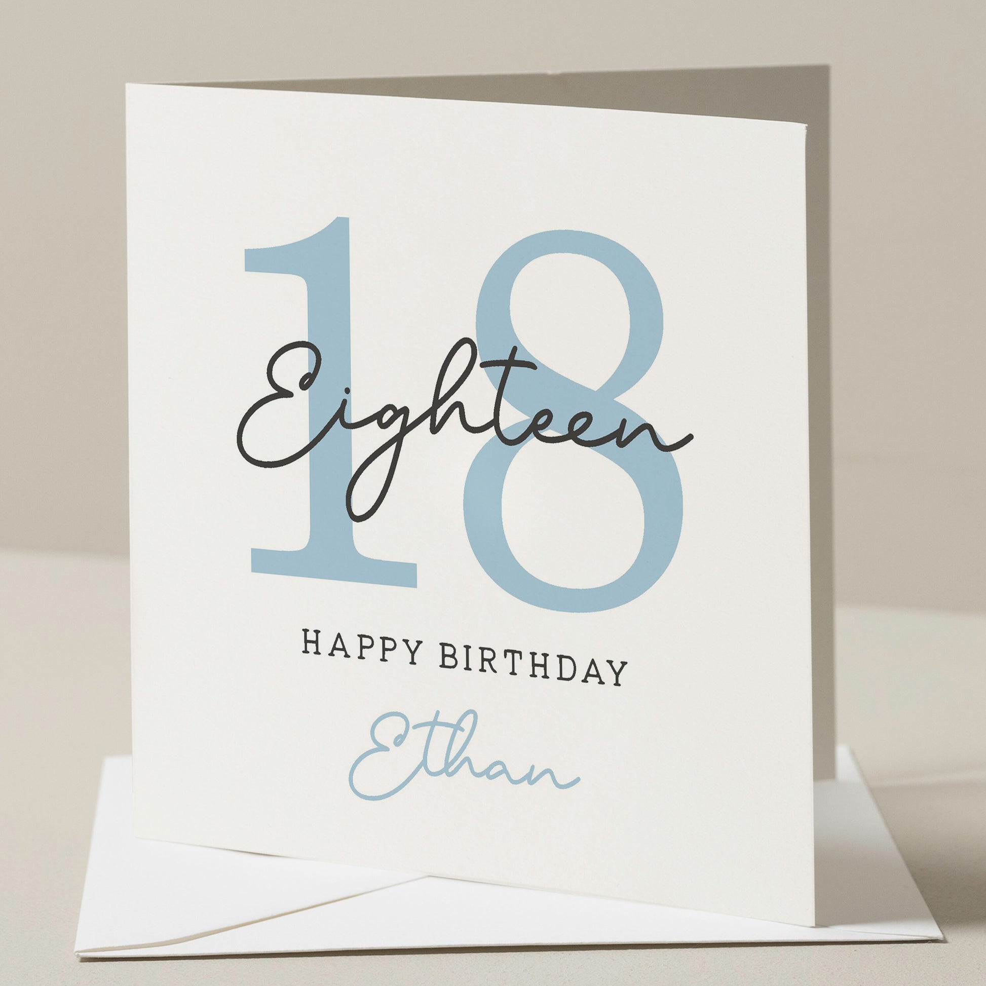 18th Birthday Card, For Brother, Personalised 18th Birthday Card For Son, 18th Birthday Card For Uncle, Eighteenth Birthday Gift For Him