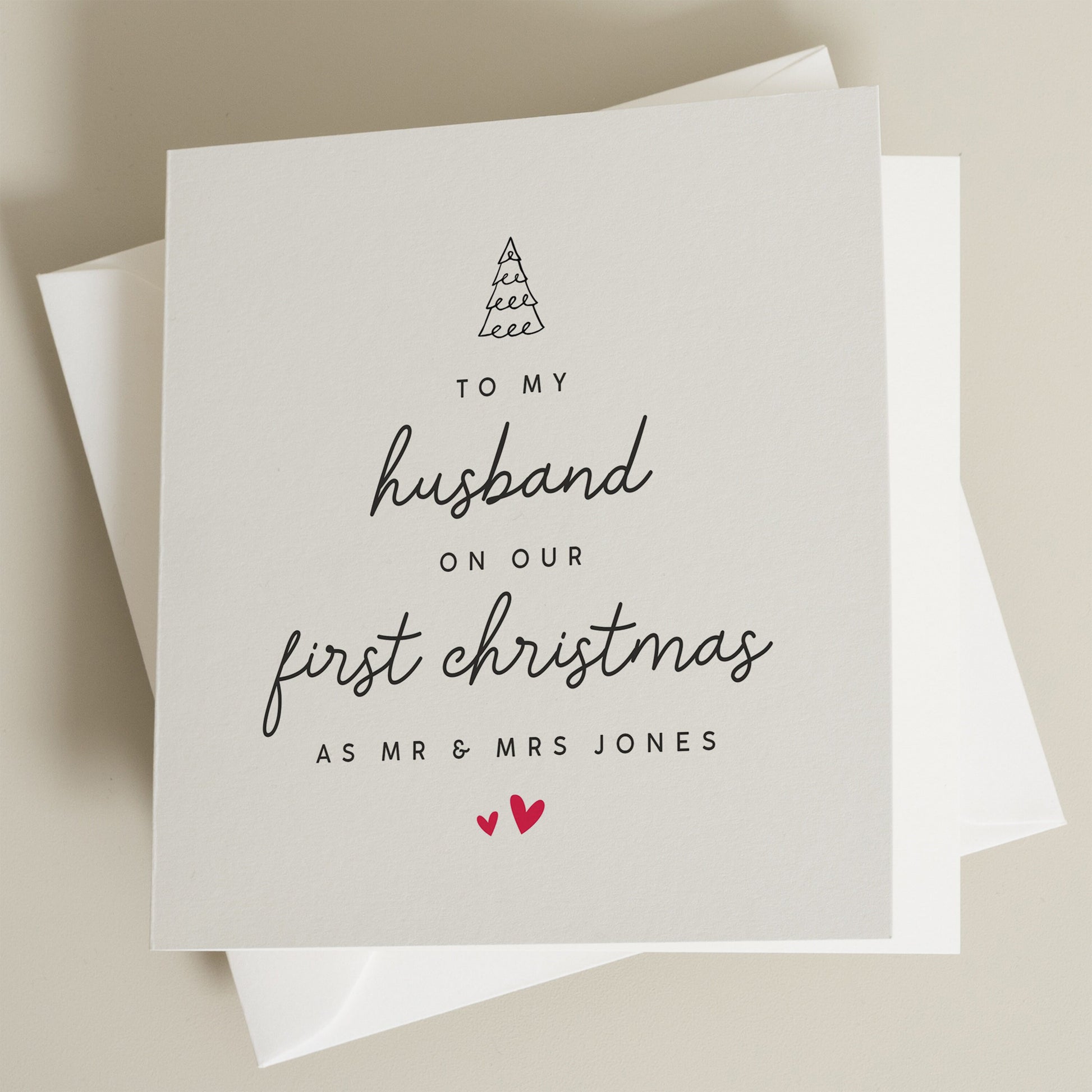 First Christmas As Mr and Mrs, Christmas Card For Husband on First Christmas, To My Husband on Our First Christmas, Husband Christmas Gift