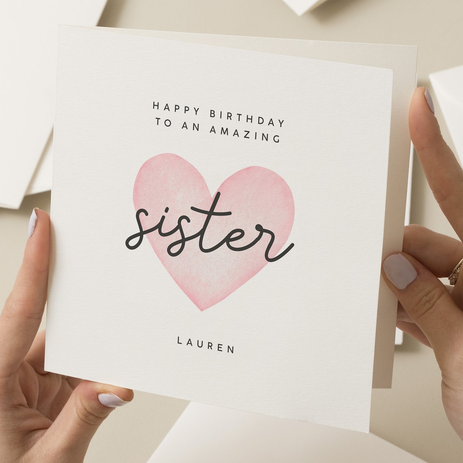 Sister Birthday Gift, Personalised Sister Birthday Card, Special Sister Card, Birthday Card For Sister, Happy Birthday Sister Card