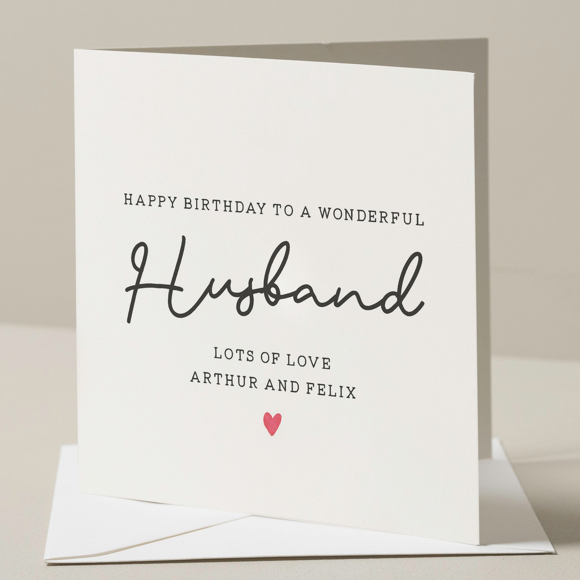 Wonderful Husband Card For Him, Personalised Husband Birthday Card, Birthday Gift For Husband, Romantic Card For Him, Happy Birthday Husband