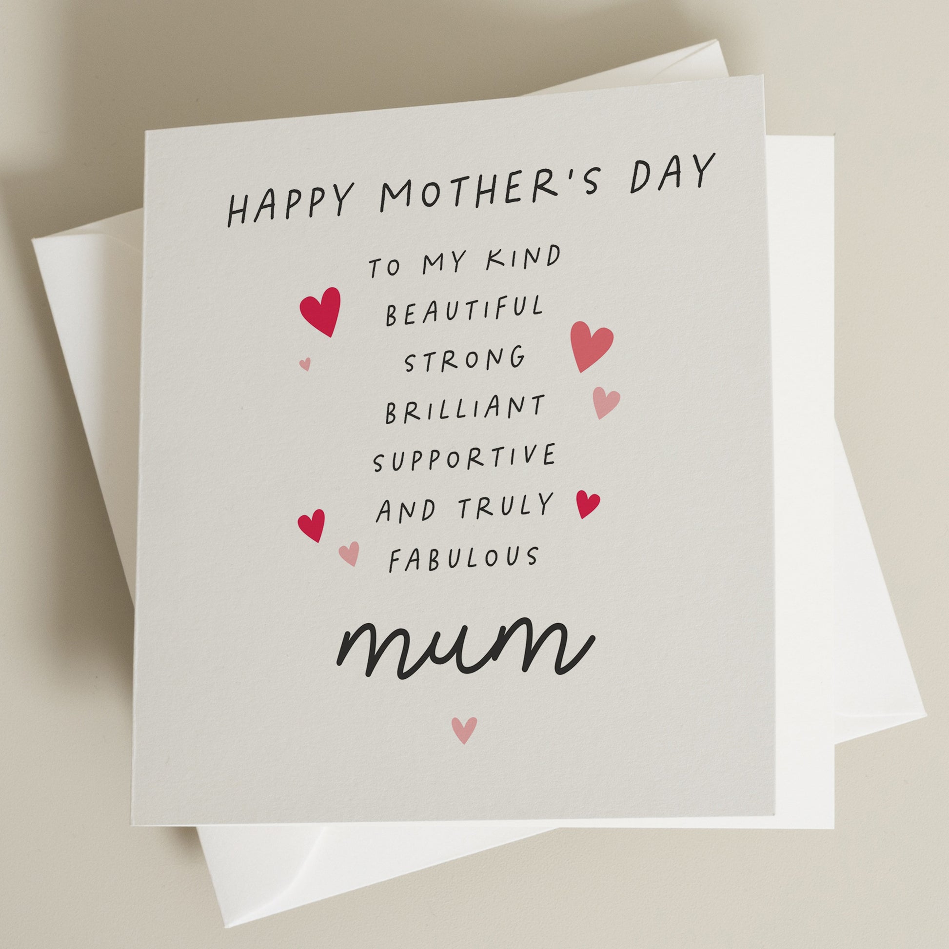 Happy Mothers Day Card For Mum With Poem, Poem Mothers Day Card, Mothers Day Card For Mummy, Cute Mothers Day Card, Mothers Day Card