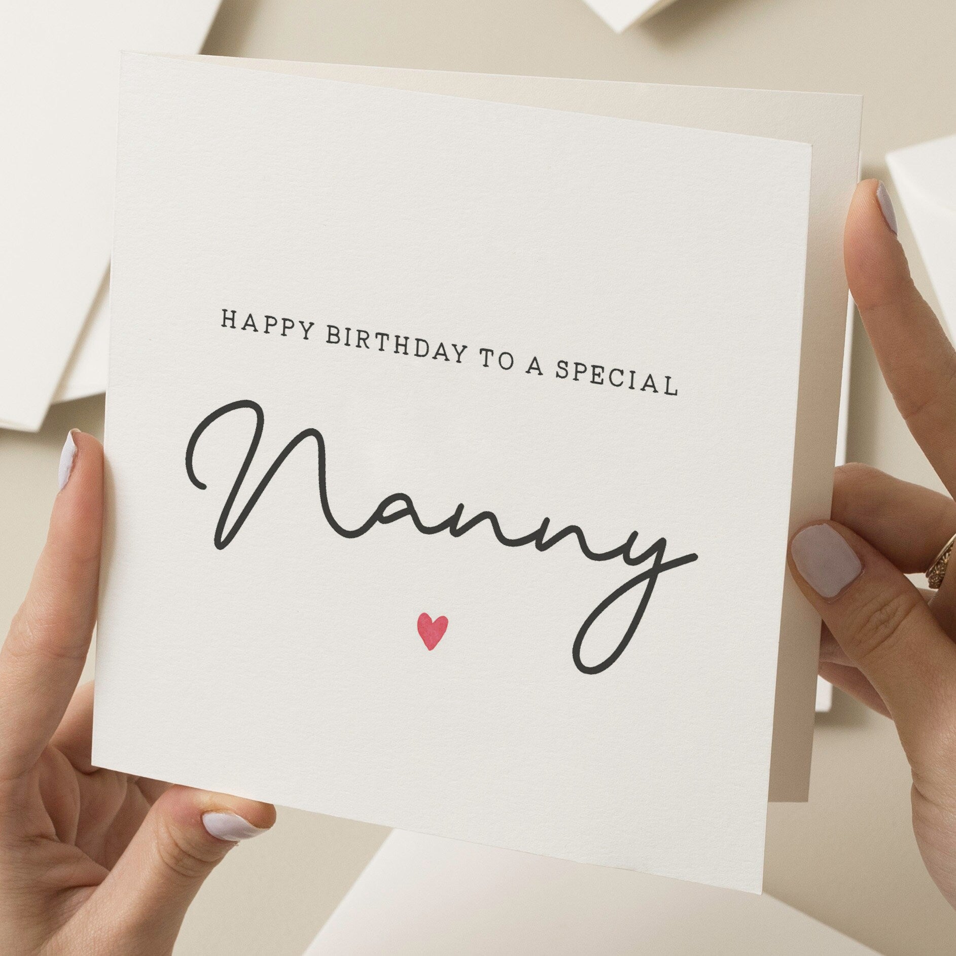 Card For Nanny, Grandma Birthday Card, To Her, Birthday Gift For Nanny, To A Special Nanny Birthday Card, Grandma, Nanny, Nanna