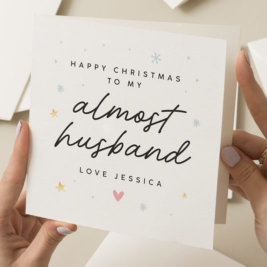 Fiancé Christmas Card, Husband To Be, Christmas Gift For Fiance, Romantic Christmas Card, Christmas Card To Partner, Xmas Card For Him