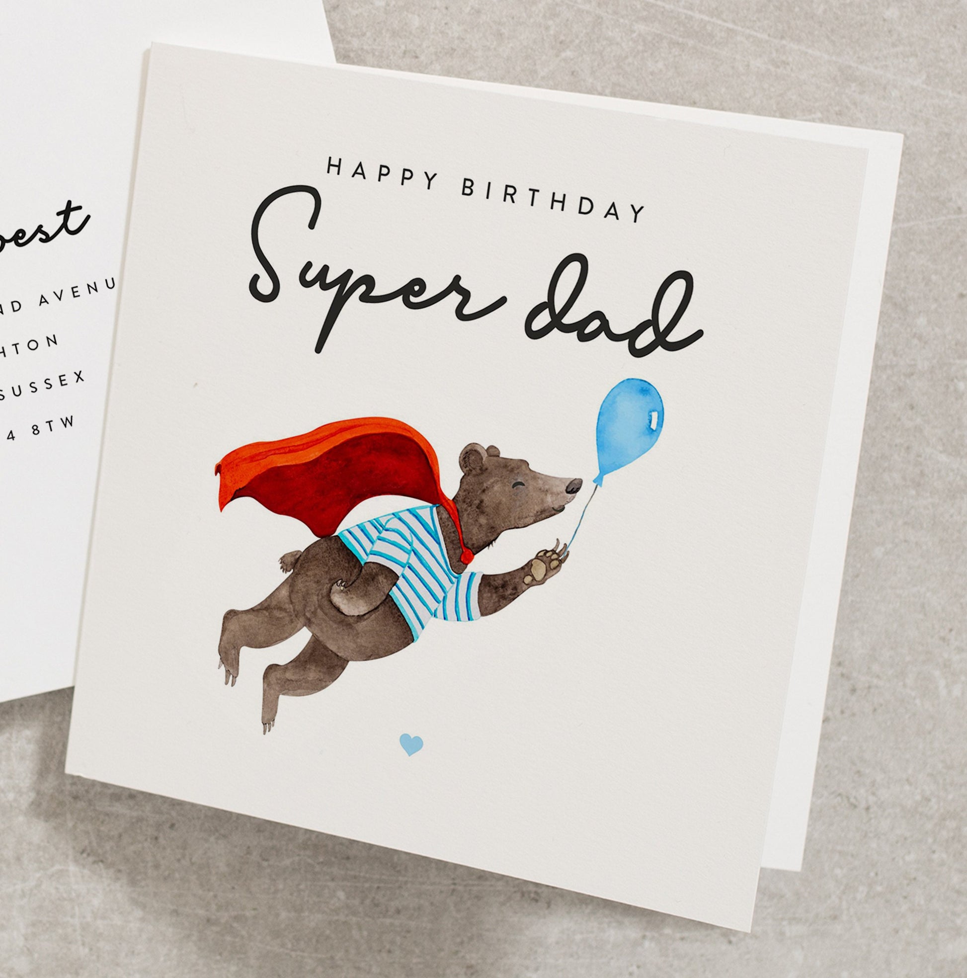 Happy Birthday Dad Card, Super Dad Birthday Card, Special Birthday Card For Dad, Celebration Birthday Card, Birthday Card For Dad BC1031