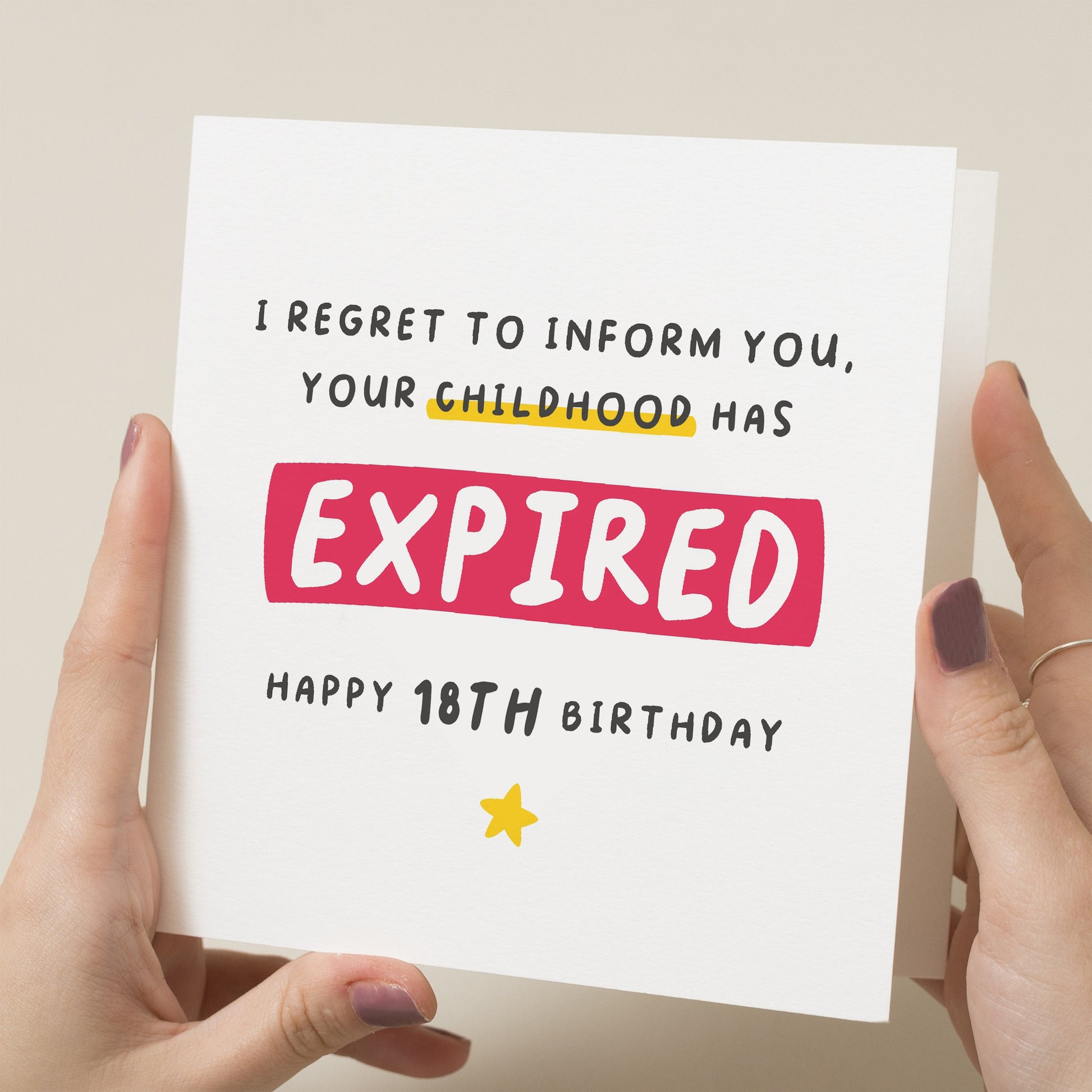 18th Birthday Card, Funny 18th Birthday Card For Son, Grandson 18th Birthday Gift, 18th Card For Daughter, Granddaughter, Niece, Nephew