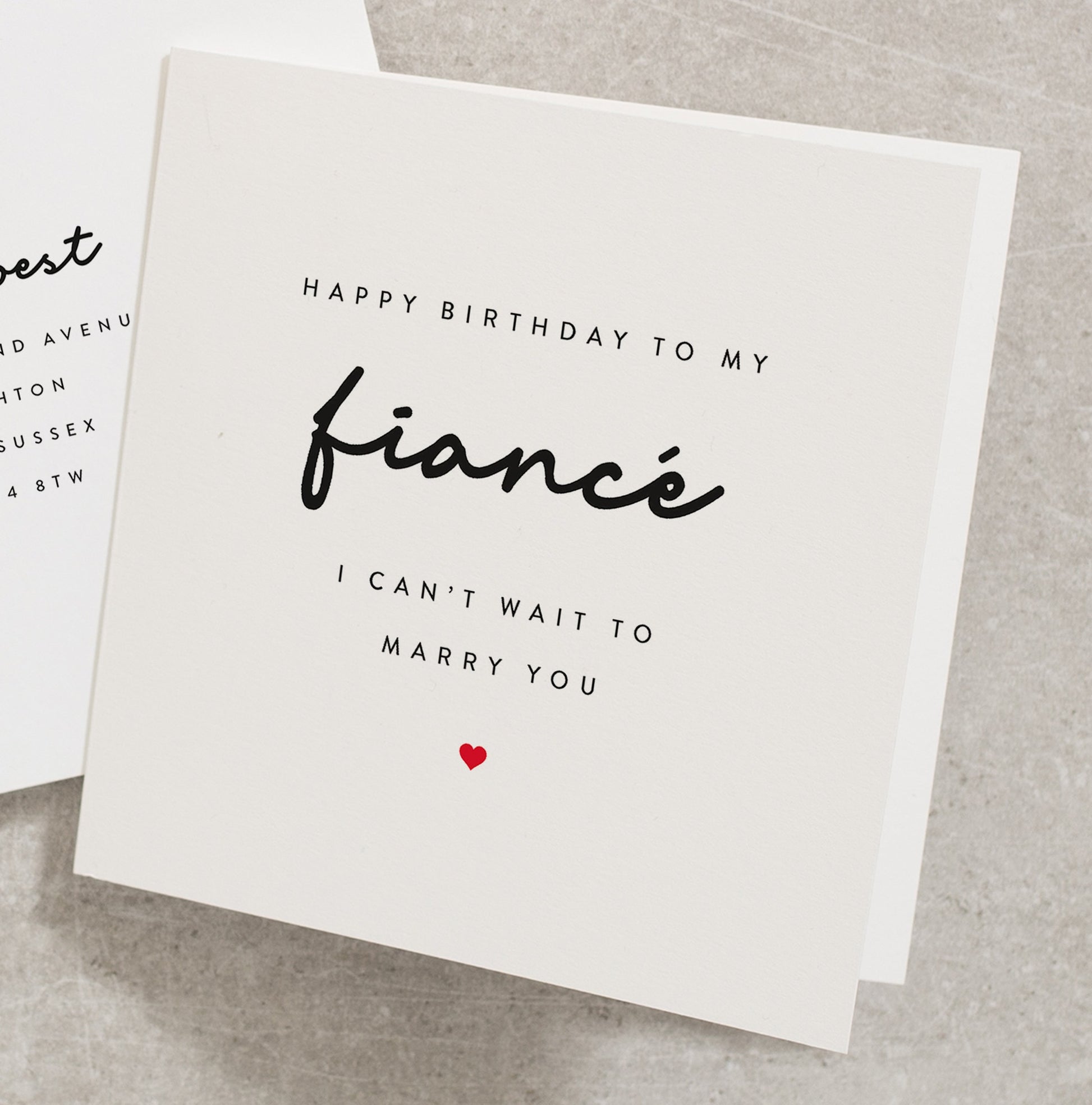 Fiancé Birthday Card, Happy Birthday To My Fiancé, Birthday Card Fiancé, Future Husband Birthday Card BC032