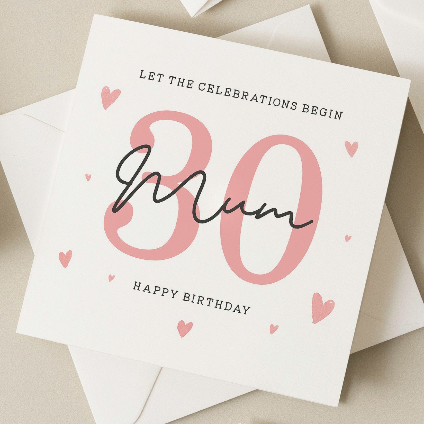 Birthday Mum Card, 30th Birthday Card For Mummy, Thirtieth Birthday Mummy Card, Happy Birthday Mum, Birthday Dad Gift, Mother, Mom