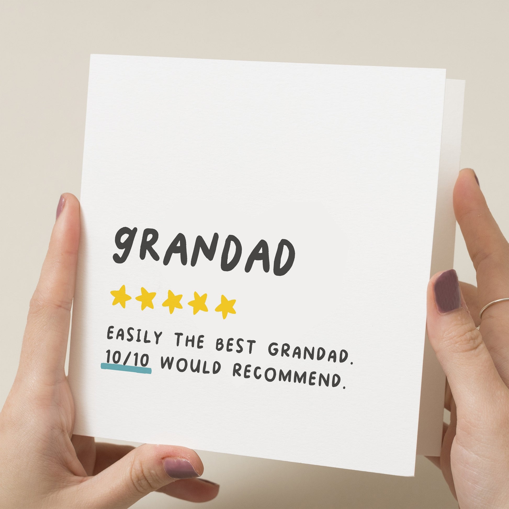 Card For Grandad, Grandad Birthday Card, To Him, Birthday Gift For Grandad, Happy Birthday Grandad, To Grandad