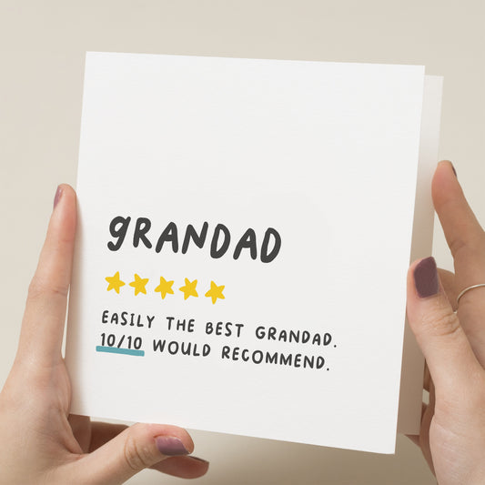 Card For Grandad, Grandad Birthday Card, To Him, Birthday Gift For Grandad, Happy Birthday Grandad, To Grandad