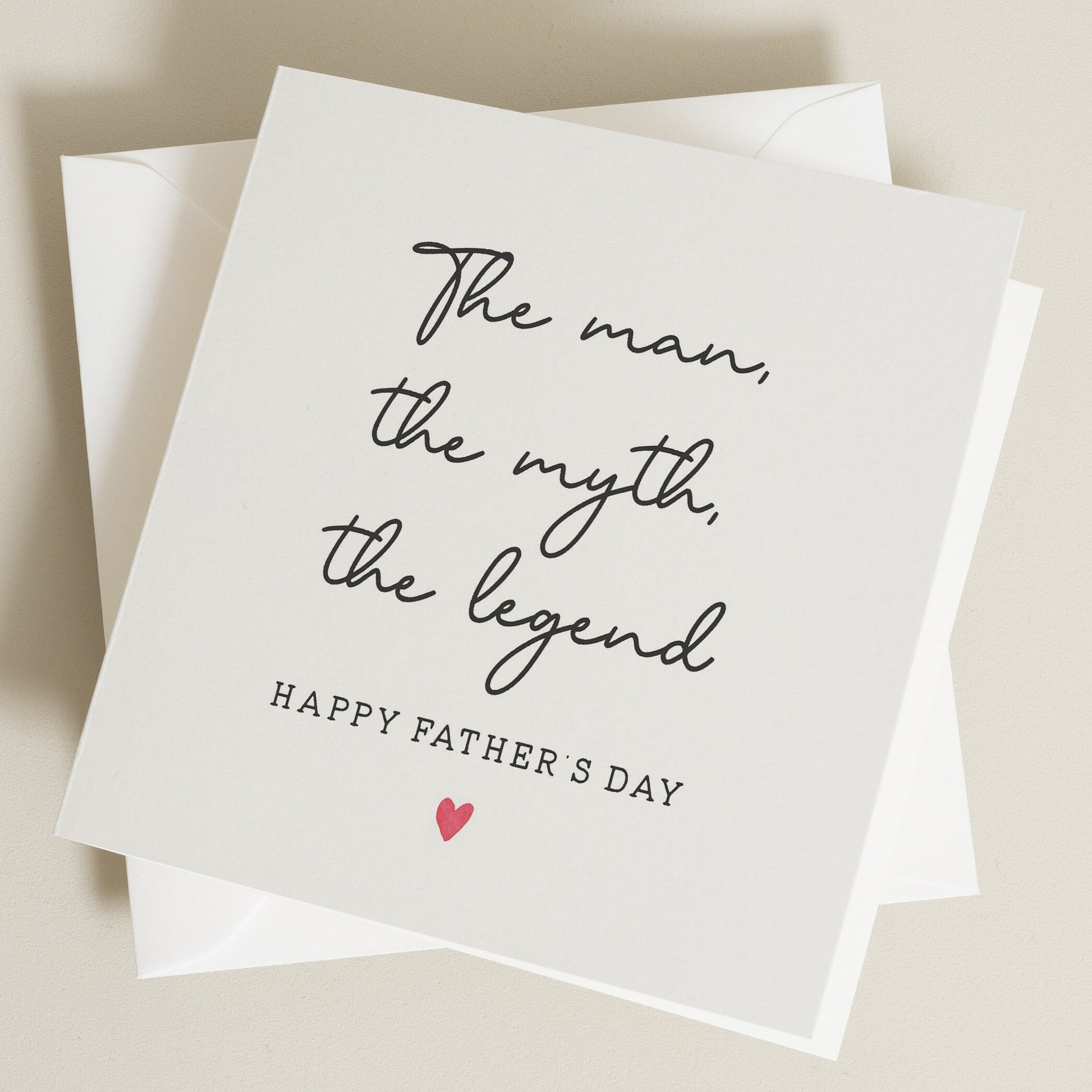 Funny Card From Daughter, The Man The Myth The Legend Fathers Day Card Dad, Joke Fathers Day Card, Fathers Day Gift From Son, For Grandad