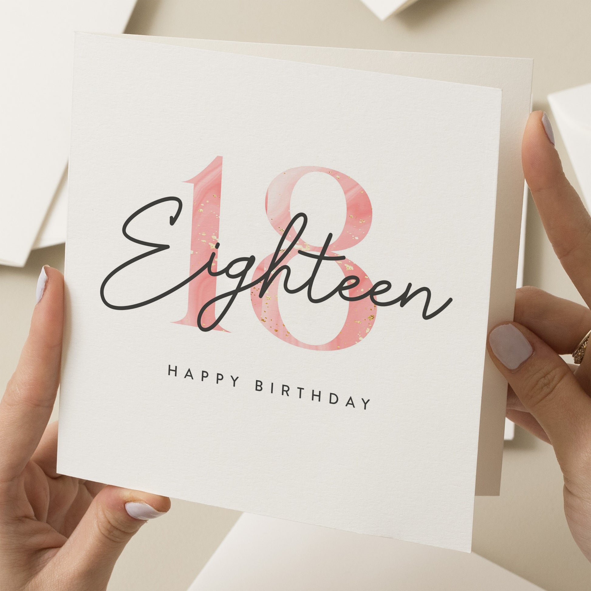 18th Birthday Card For Her, Eighteenth Birthday Card For Daughter, Sister Or Granddaughter, 18th Birthday Niece, Happy Birthday Best Friend