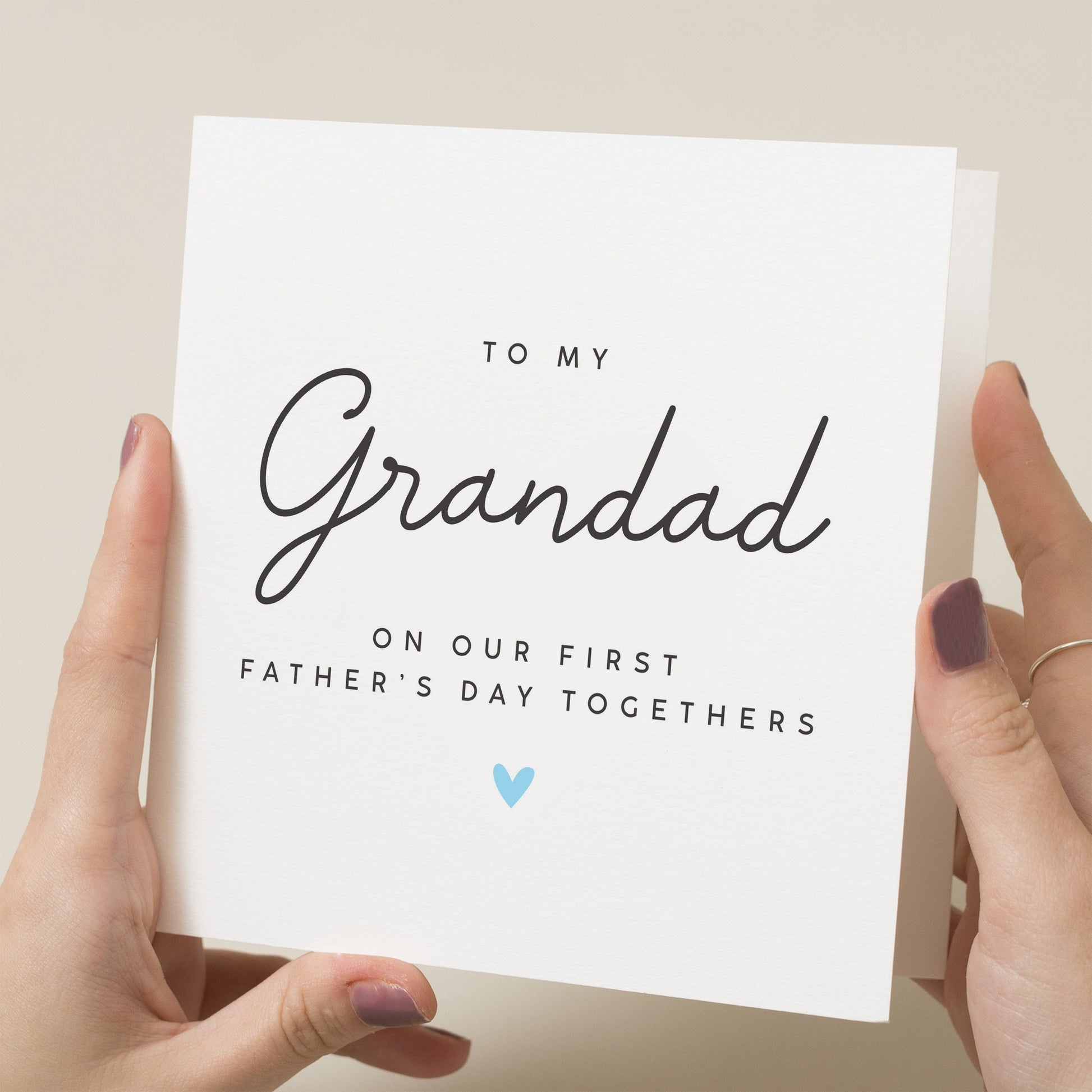 First Father&#39;s Day As My Grandad Card, 1st Fathers Day Card, Baby First Fathers Day Card From Newborn, First Fathers Day Gift, For Grandad