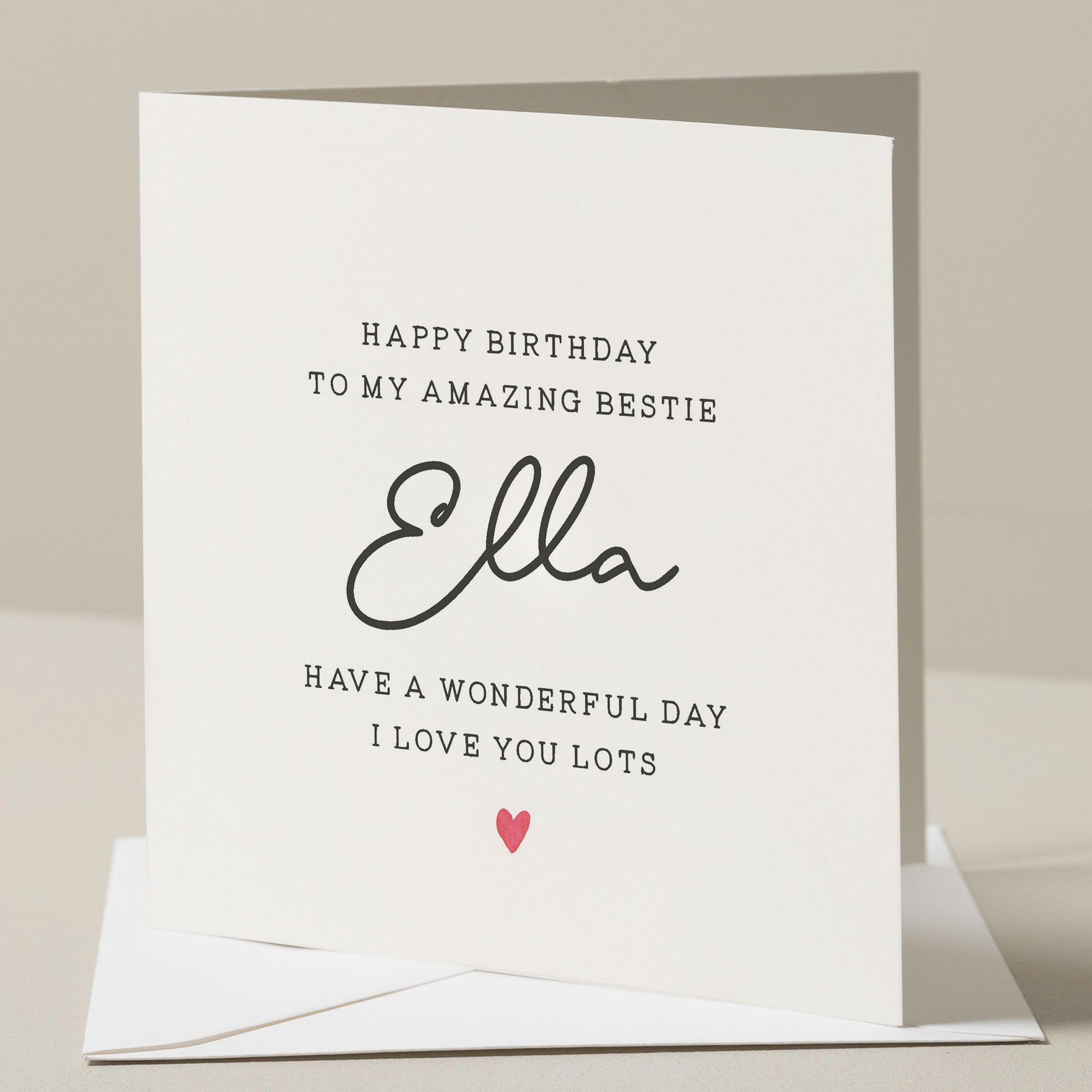 Personalised Bestie Birthday Gift, Happy Birthday Wonderful Bestie, Birthday Card For Bestie, Bestie Birthday Card, Best Friend Birthday