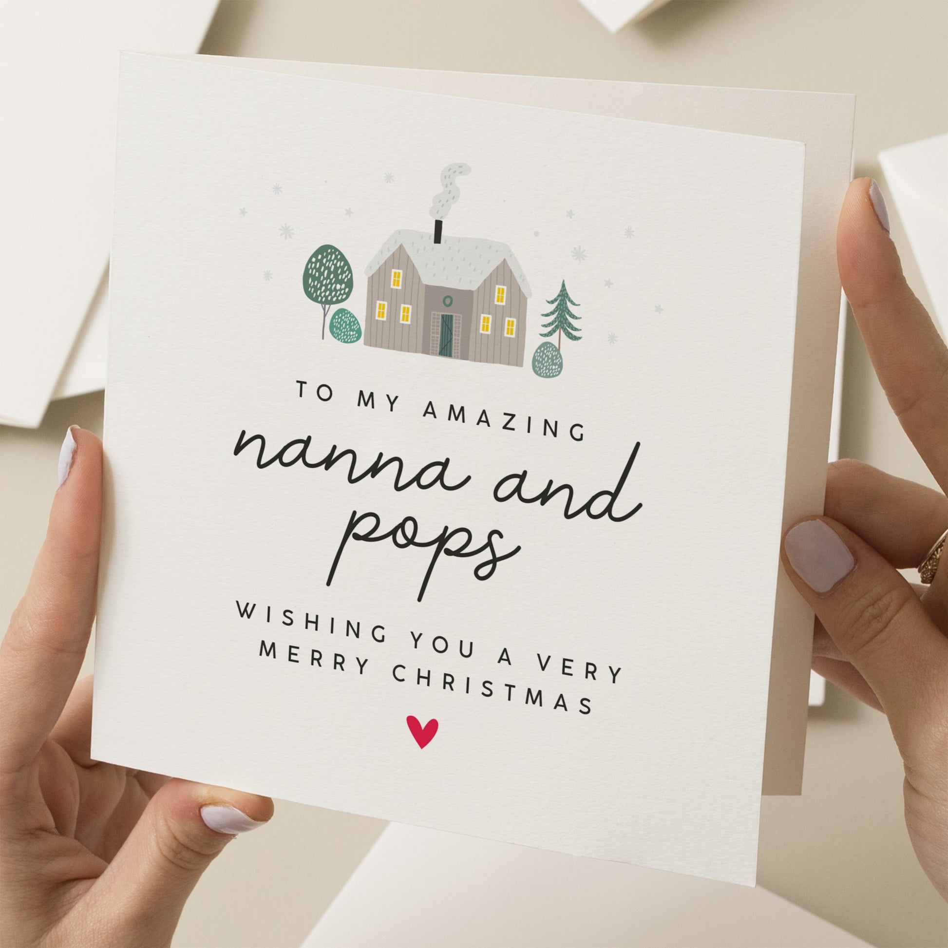 Christmas Card For Grandparents, Nan and Grandad Xmas Card, Grandma And Grandad Christmas Gift, Nanna and Papa Christmas Card