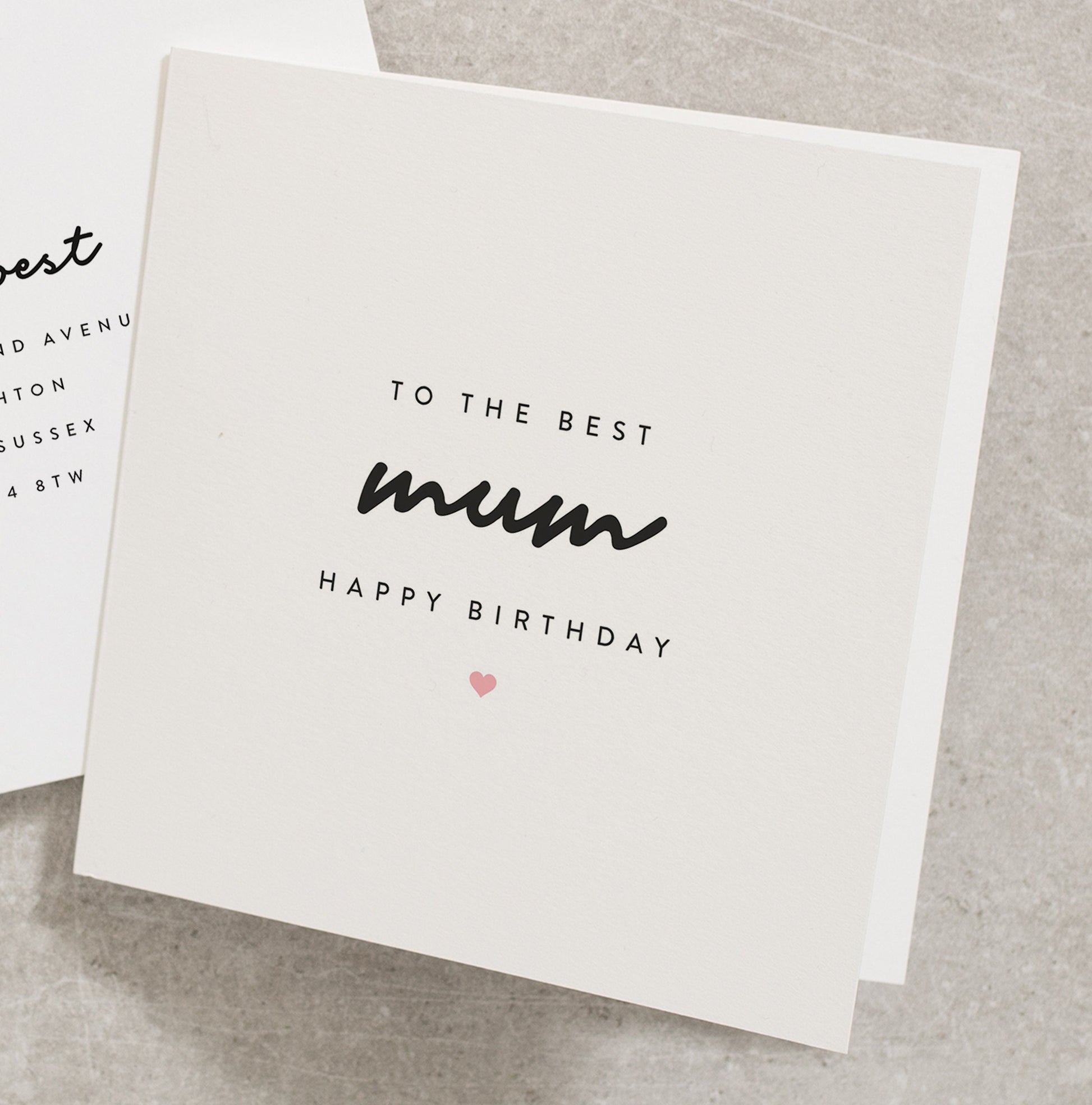 Mum Birthday Card, Happy Birthday Mum Card, Birthday Card For Mummy, To The Best Mum Birthday Card, Mummy Birthday Card BC1054