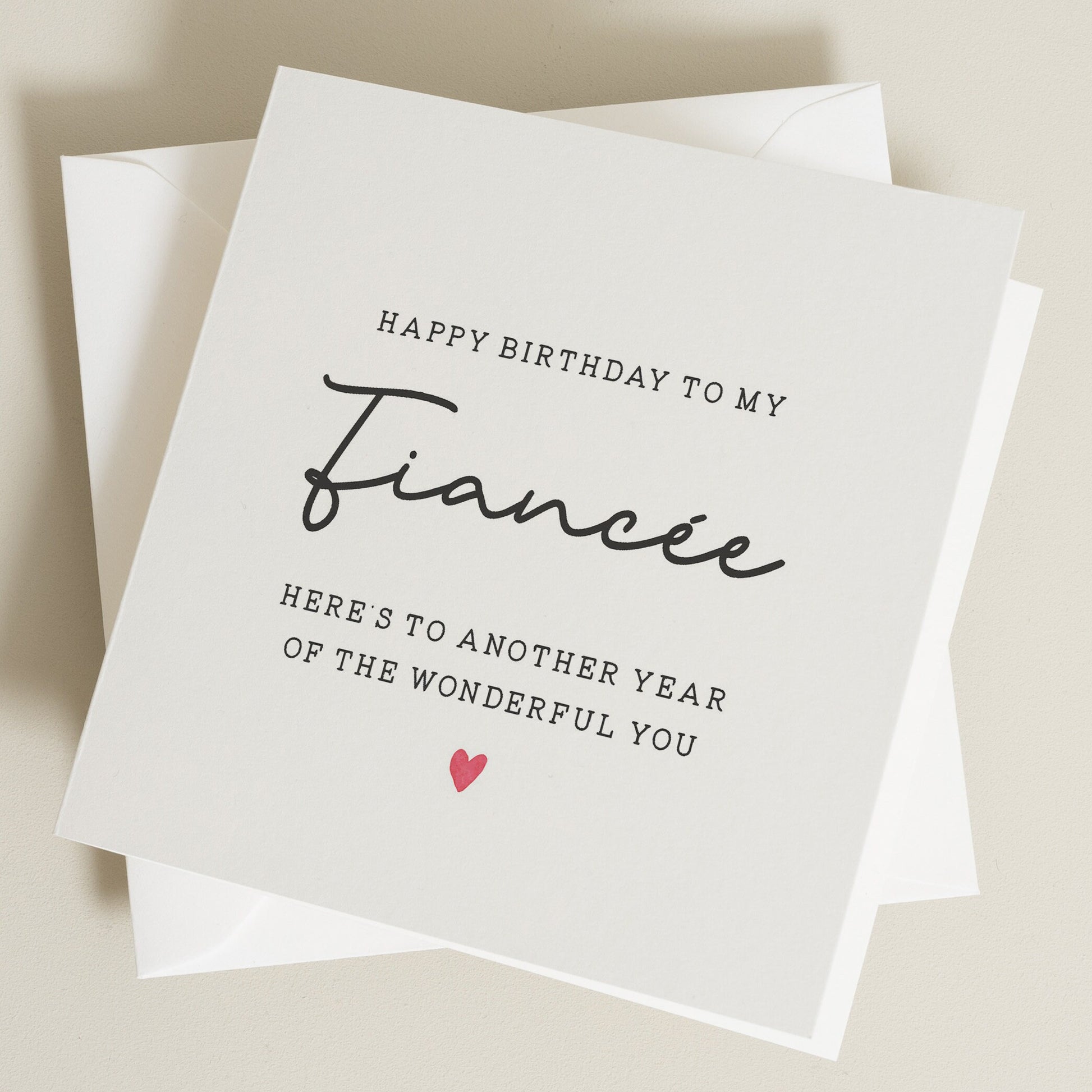 Birthday Card For Wonderful Fiancee, Fiancée Birthday Card, Happy Birthday Fiancee Card, Romantic Card For Her, Future Wife